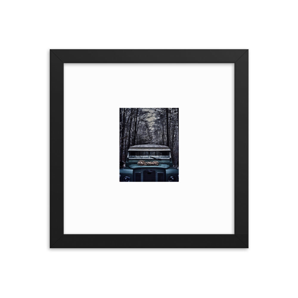 Framed photo paper poster