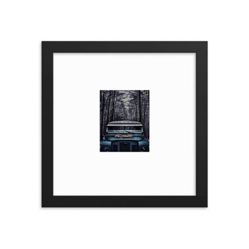 Framed photo paper poster