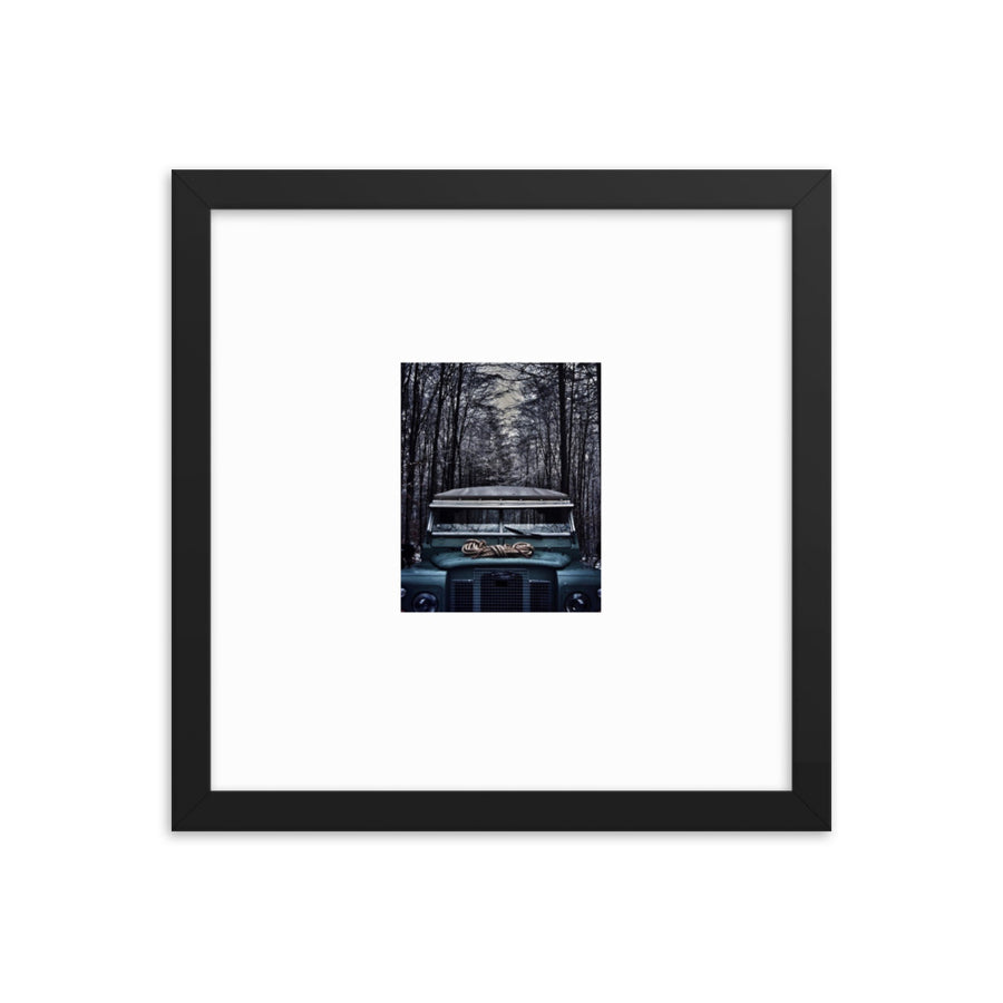 Framed photo paper poster